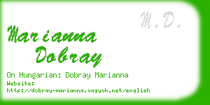 marianna dobray business card